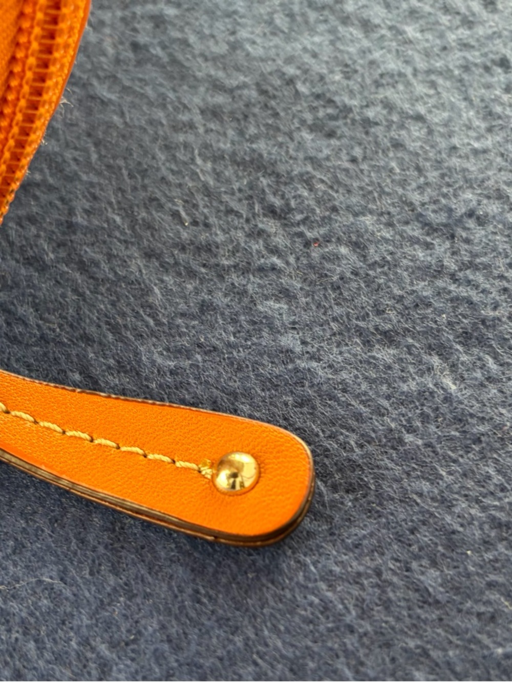 Vintage 2000s Tignanello Heritage Line vibrant Orange Y2k crossbody bag - Picture 10 of 12
